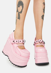 Pink Stomp Ur Ego Platform Mary Janes