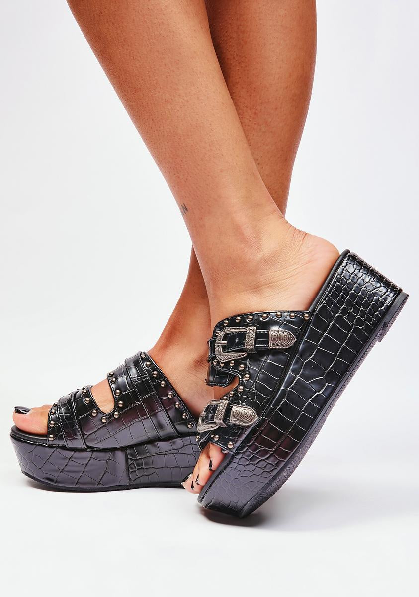 Gotta Chill Platform Sandals,Specials : American Fashion Style Bags On Sale
