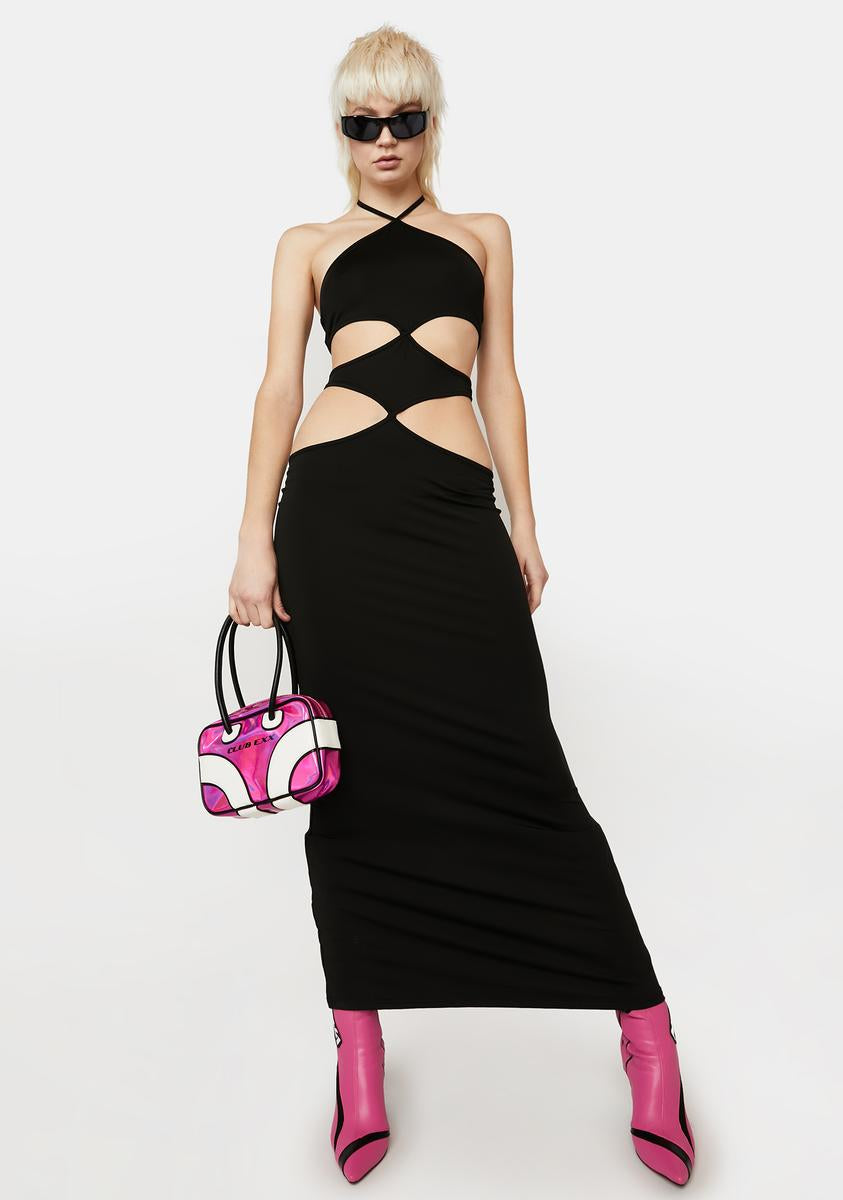 dollskill maxi dress Double Slit Maxi Dress Black