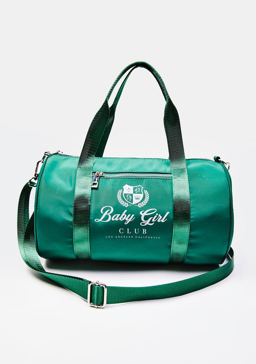 Poster Grl Baby Girl Club Sporty Duffle Bag GreenNN Dolls Kill