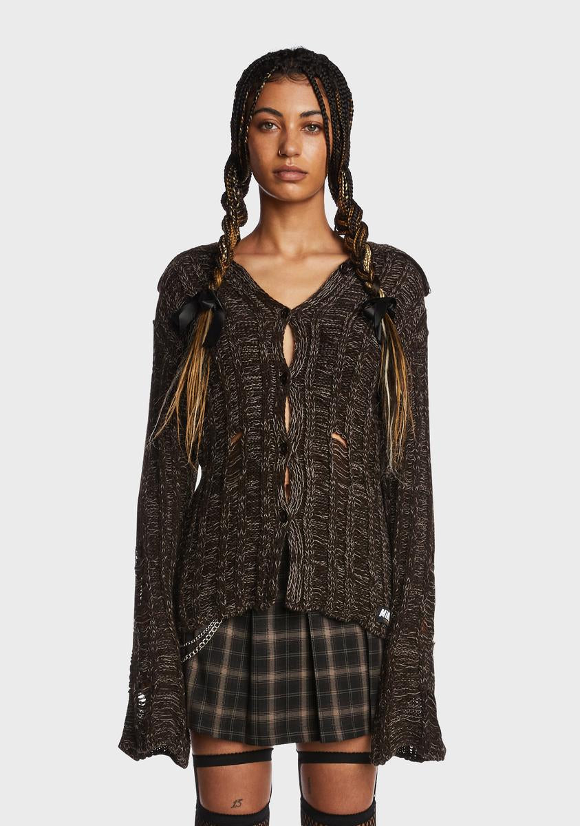 Gem Distressed Knit Cardigan Minga,New Products : American Fashion Style Bags On Sale Gem Distressed Knit Cardigan Minga,New Products : American Fashion Style Bags On Sale