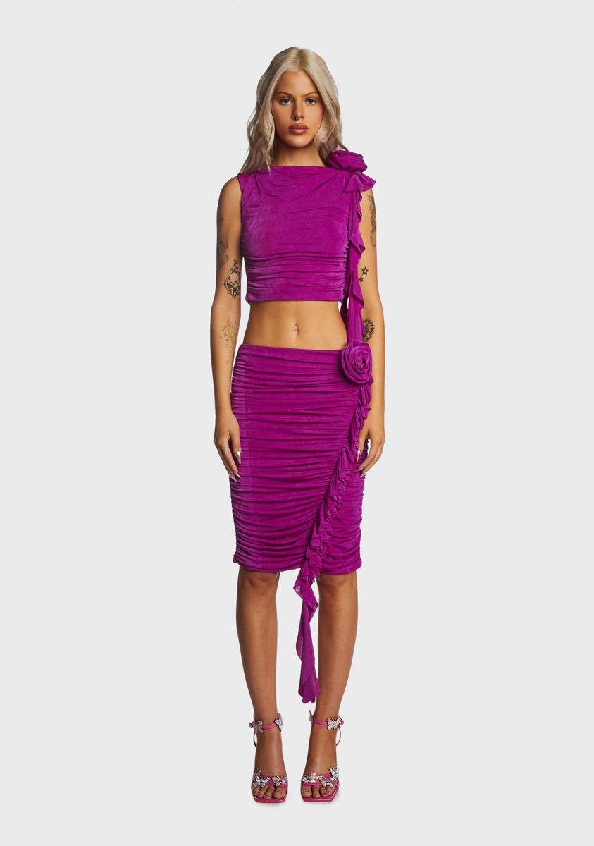 Magenta Rose Accent Skirt Set Kiki Riki,New Products : American Fashion Style Bags On Sale Magenta Rose Accent Skirt Set Kiki Riki,New Products : American Fashion Style Bags On Sale