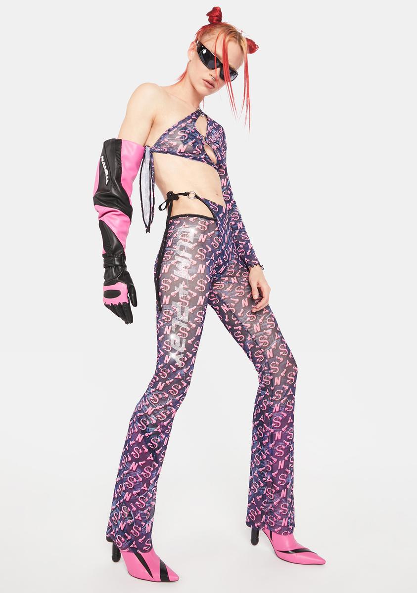 Cum & Play Flare Thong Pants - alternate