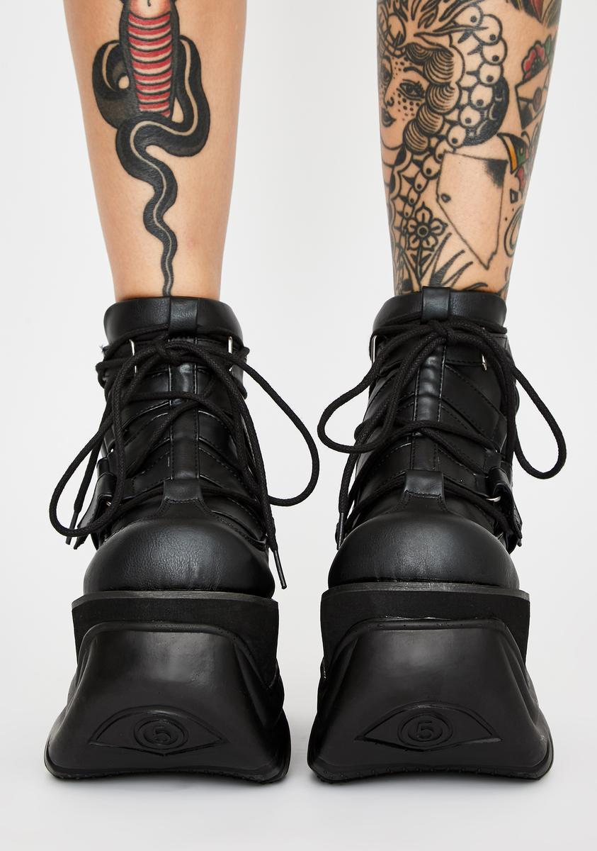 Demonia Psytrix Platform Boots – Dolls Kill