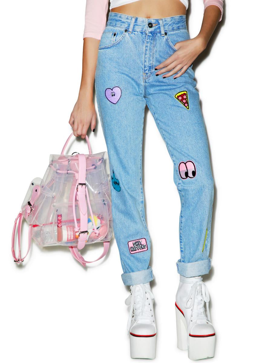 Collection Patch Jeans Lazy Oaf,New Products : American Fashion Style Bags On Sale