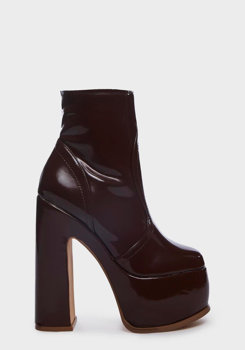 Brown Caputo Platform Boots Lemon Drop by Privileged,New Products : American Fashion Style Bags On Sale Brown Caputo Platform Boots Lemon Drop by Privileged,New Products : American Fashion Style Bags On Sale