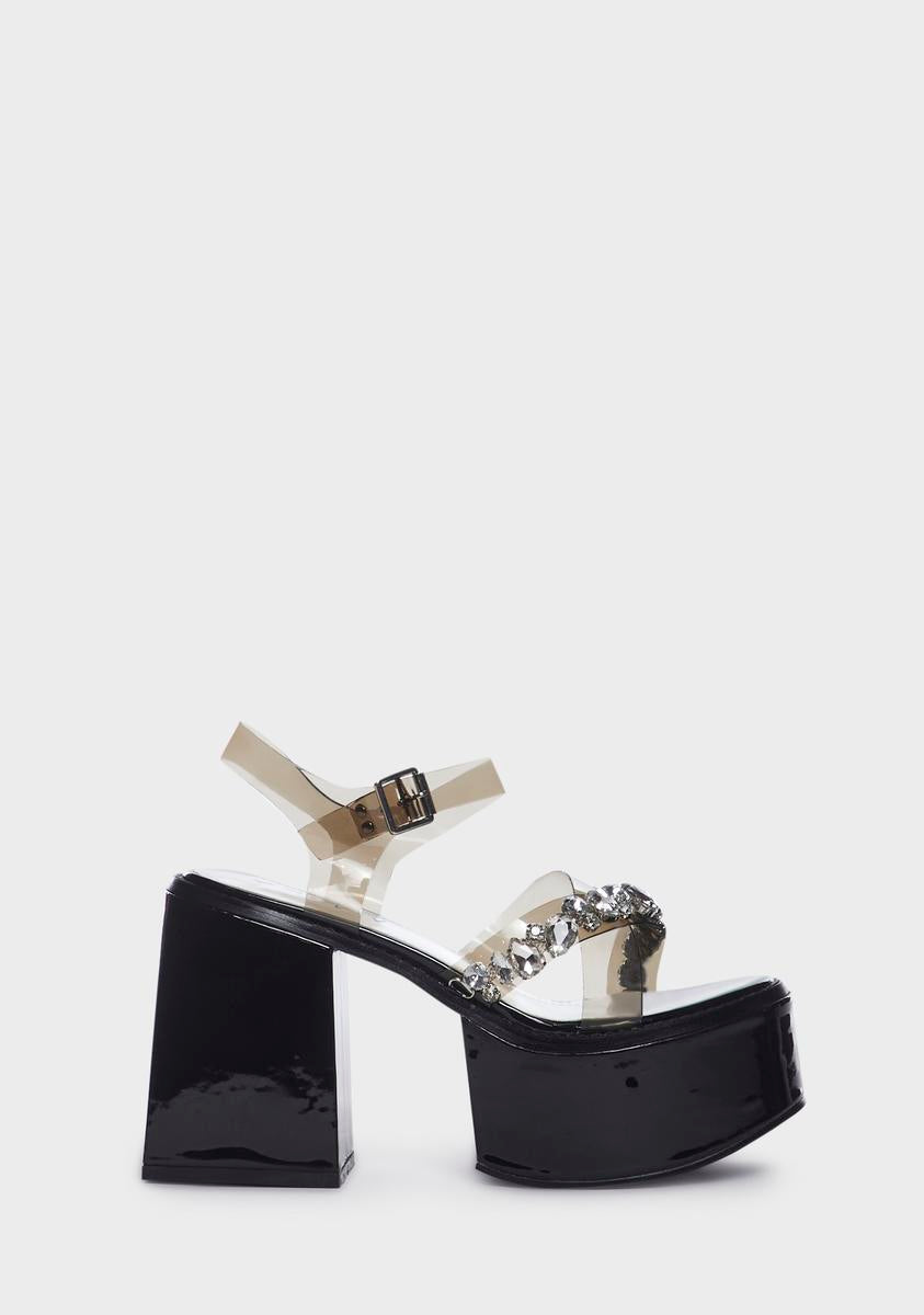 Push Or Shove Platform Sandals,New Products : American Fashion Style Bags On Sale