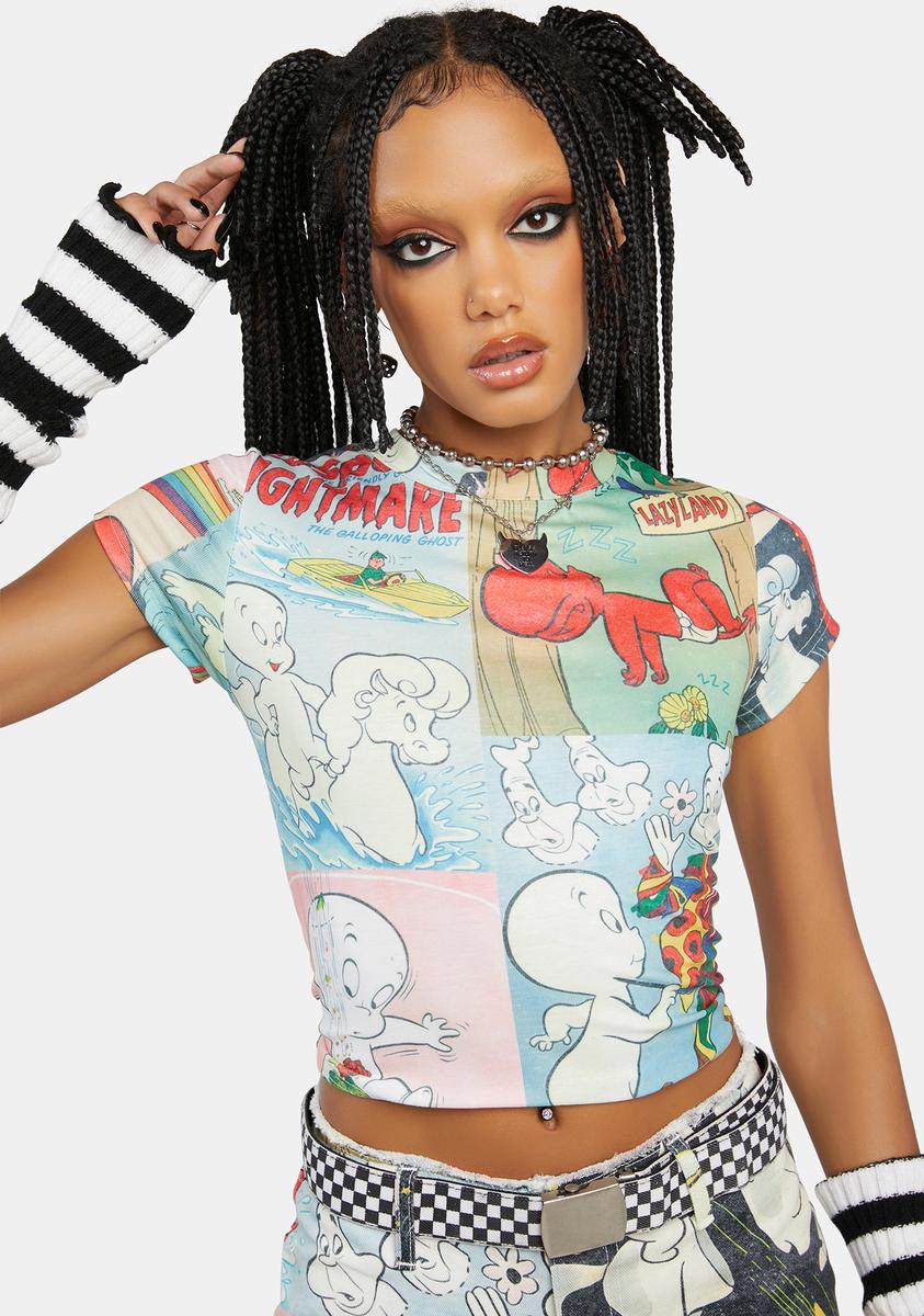 The Boo Crew Baby Tee Dolls Kill x Hot Stuff Casper,New Products : American Fashion Style Bags On Sale The Boo Crew Baby Tee Dolls Kill x Hot Stuff Casper,New Products : American Fashion Style Bags On Sale