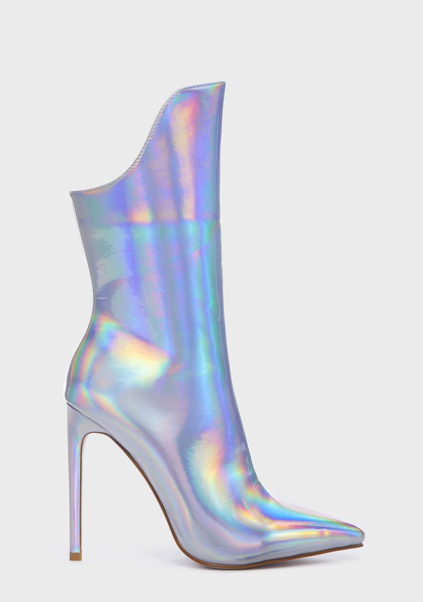 Silver Halo Ankle Boots AZALEA WANG,New Products : American Fashion Style Bags On Sale