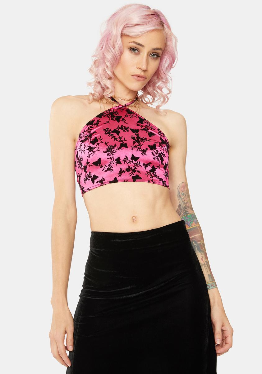 Butterfly Maudy Crop Top Dolls Kill,All Products : American Fashion Style Bags On Sale