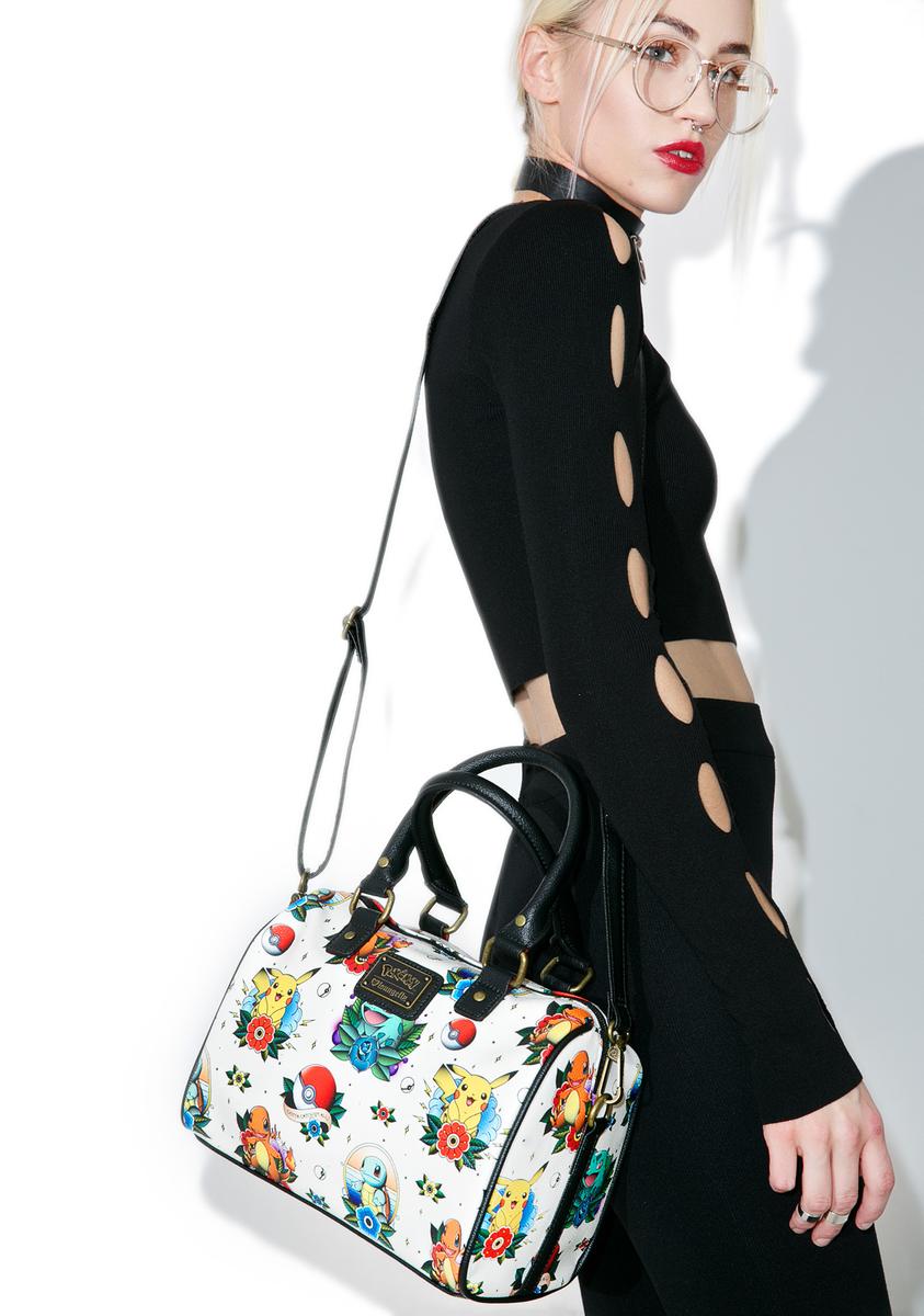 X Pokémon Tattoo Flash Duffle Bag Loungefly,New Products : American Fashion Style Bags On Sale X Pokémon Tattoo Flash Duffle Bag Loungefly,New Products : American Fashion Style Bags On Sale