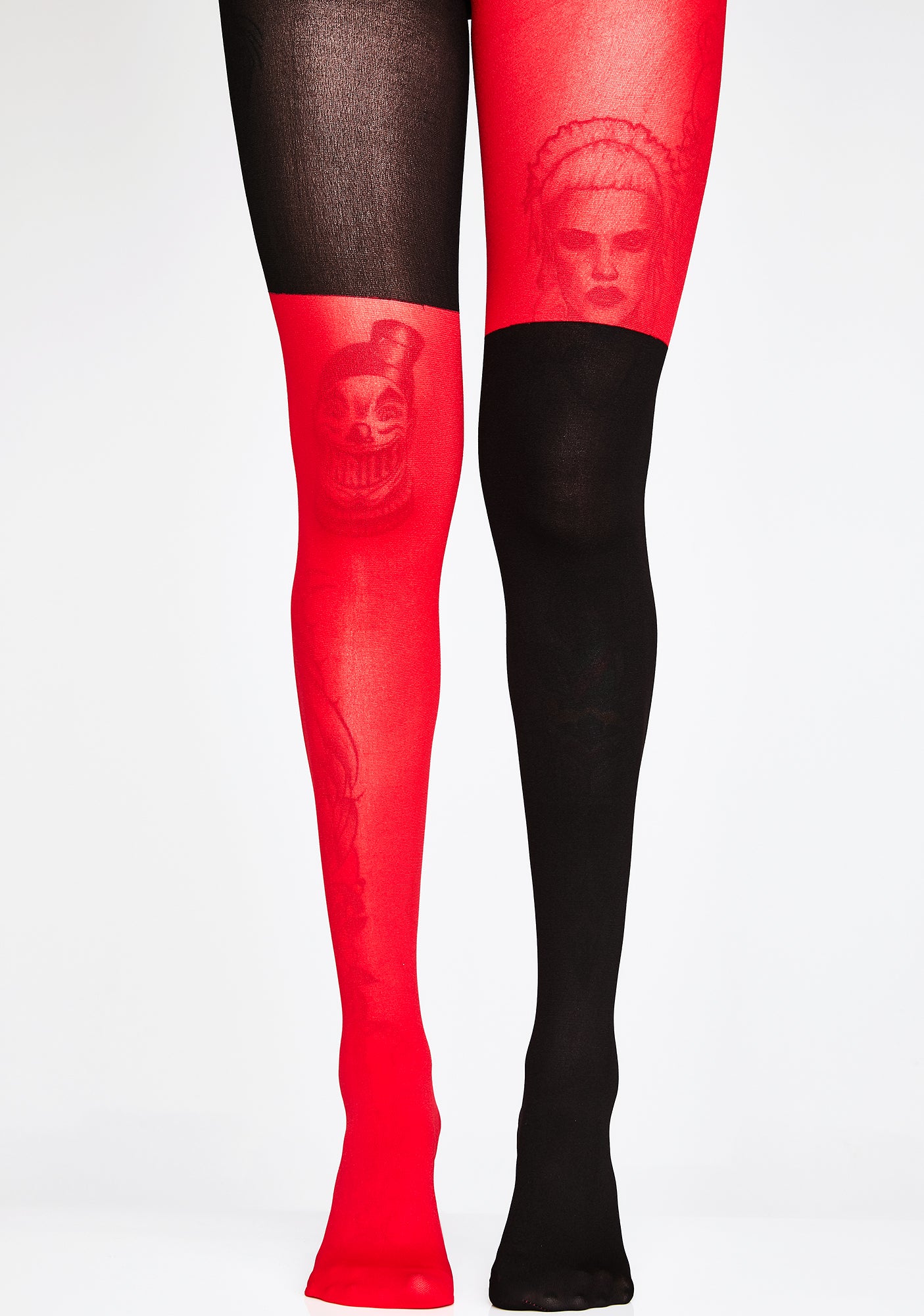 Colorblock Sheer Tights – Dolls Kill