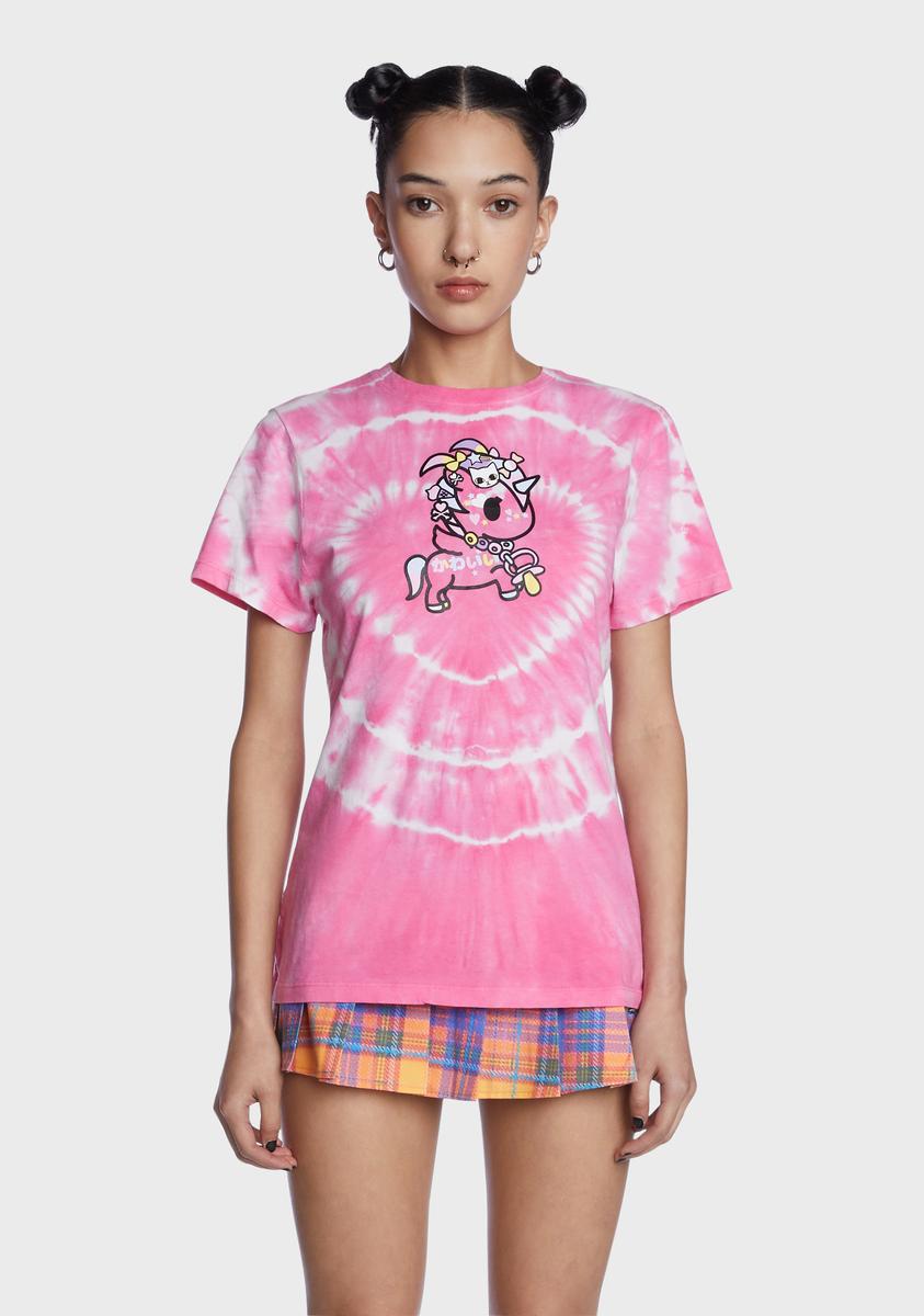 Tokidoki Unicorno Tie Dye Graphic Tee - Pink – Dolls Kill