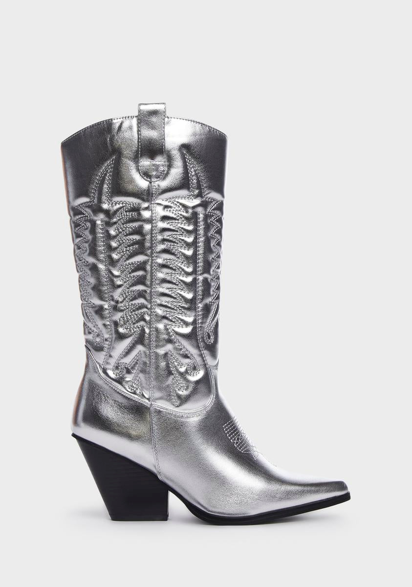 Silver Western Beauty Cowboy Boots,New Products : American Fashion Style Bags On Sale Silver Western Beauty Cowboy Boots,New Products : American Fashion Style Bags On Sale