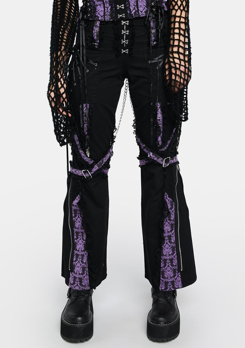 Green Plaid Bondage Pants by Tripp NYC - Unisex