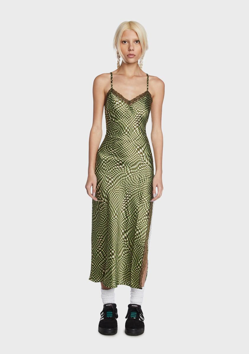 Satin Slip Midi Dress Daisy Street,Specials : American Fashion Style Bags On Sale