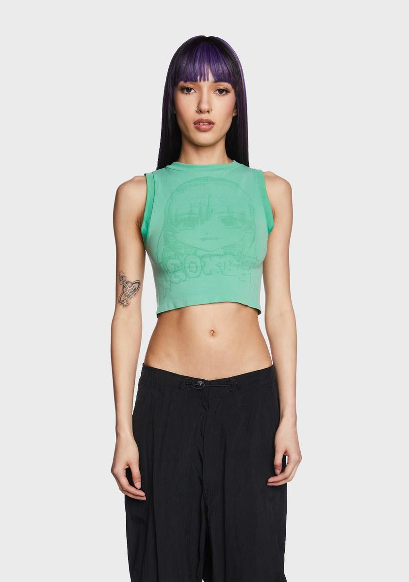 NGOrder Anime One Shoulder Graphic Crop Top - Light Purple in 2023 |  Fashion, Graphic crop top, Tops