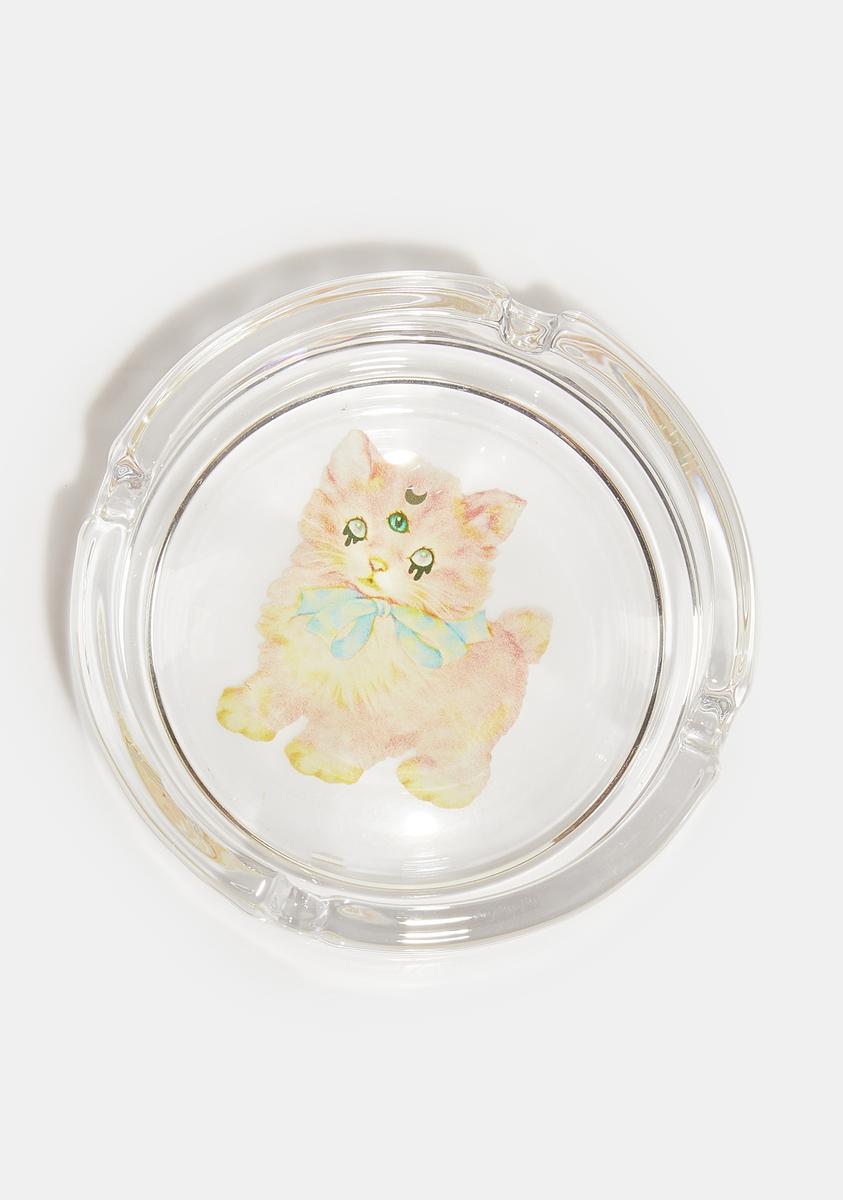 Femfetti Goth Kitty Clear Ashtray – Dolls Kill