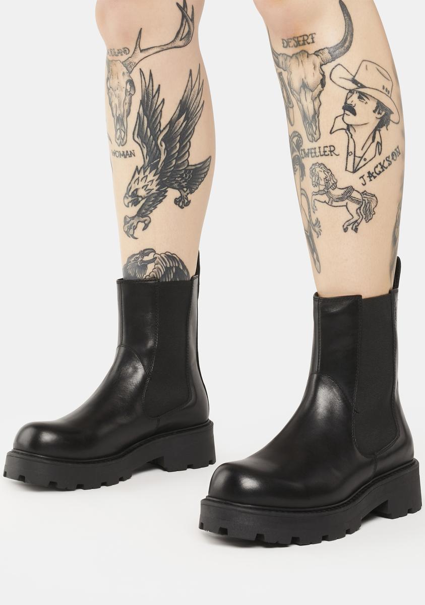 Vagabond Shoemakers Chelsea Boots Black Leather – Dolls Kill
