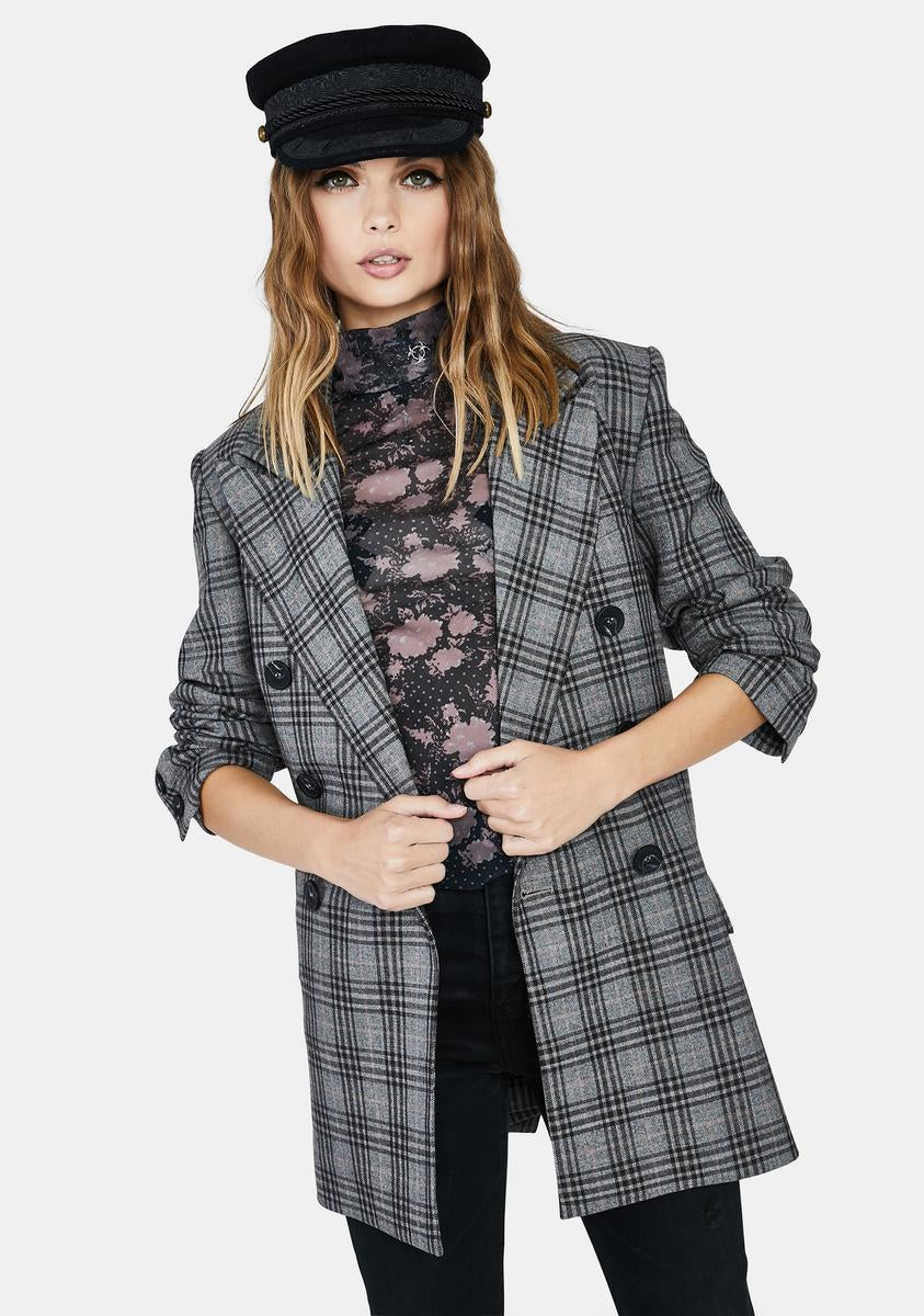 Ashby Plaid Blazer Free People,All Products : American Fashion Style Bags On Sale