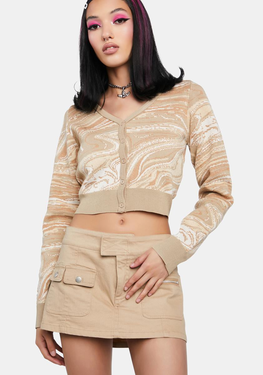 Cream Marble Knit Cardigan Daisy Street,Specials : American Fashion Style Bags On Sale
