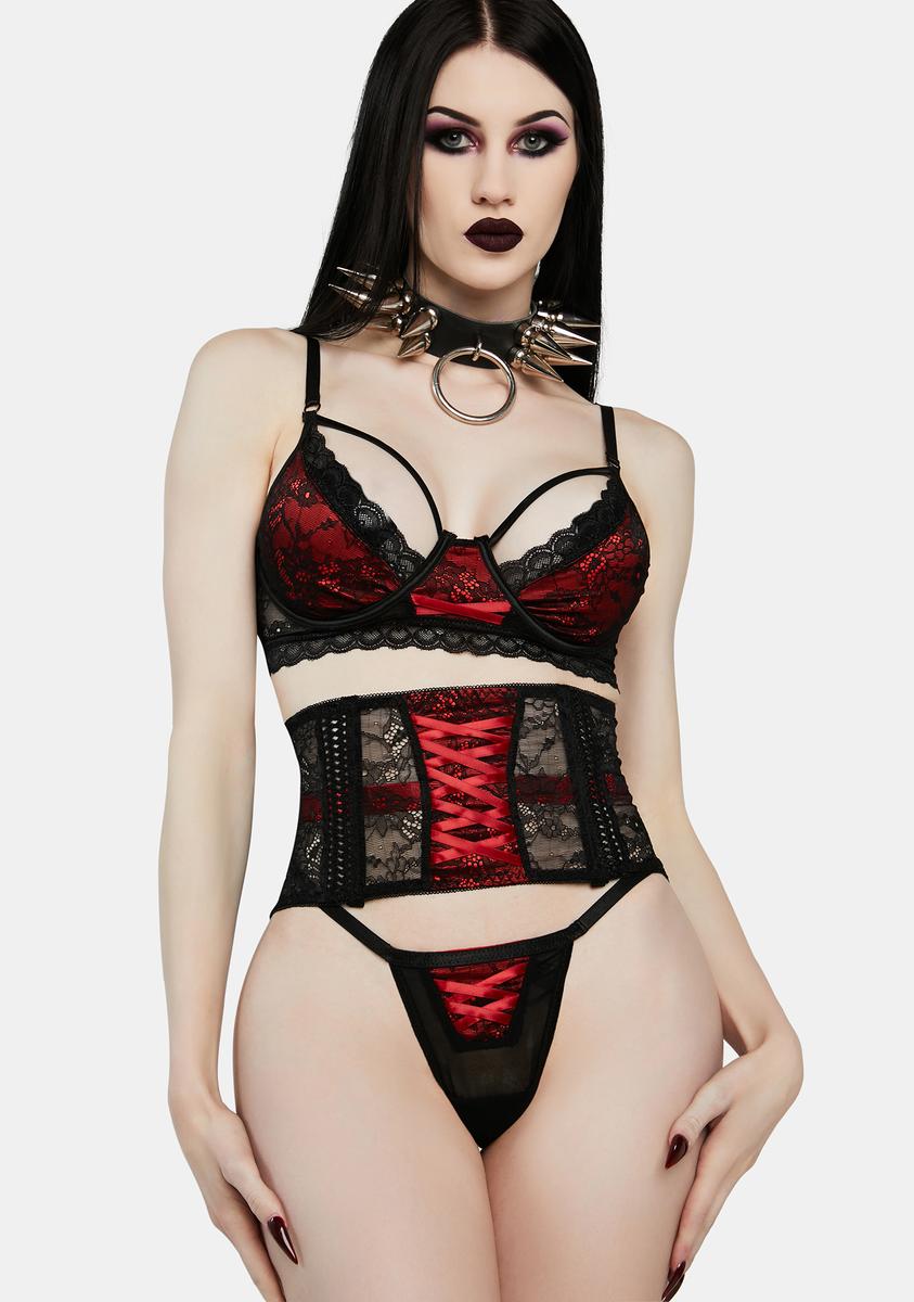 Love In Madness Lace Lingerie Set,Specials : American Fashion Style Bags On Sale