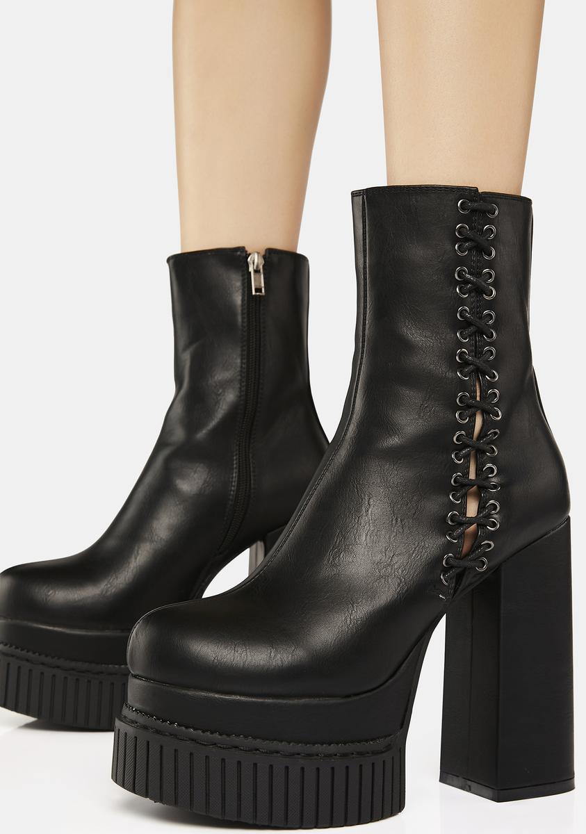 It Was Fate Platform Creeper Ankle Boots