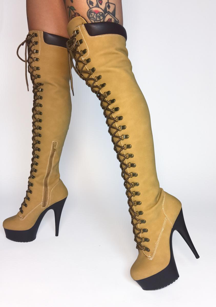 Timberland thigh high online boots