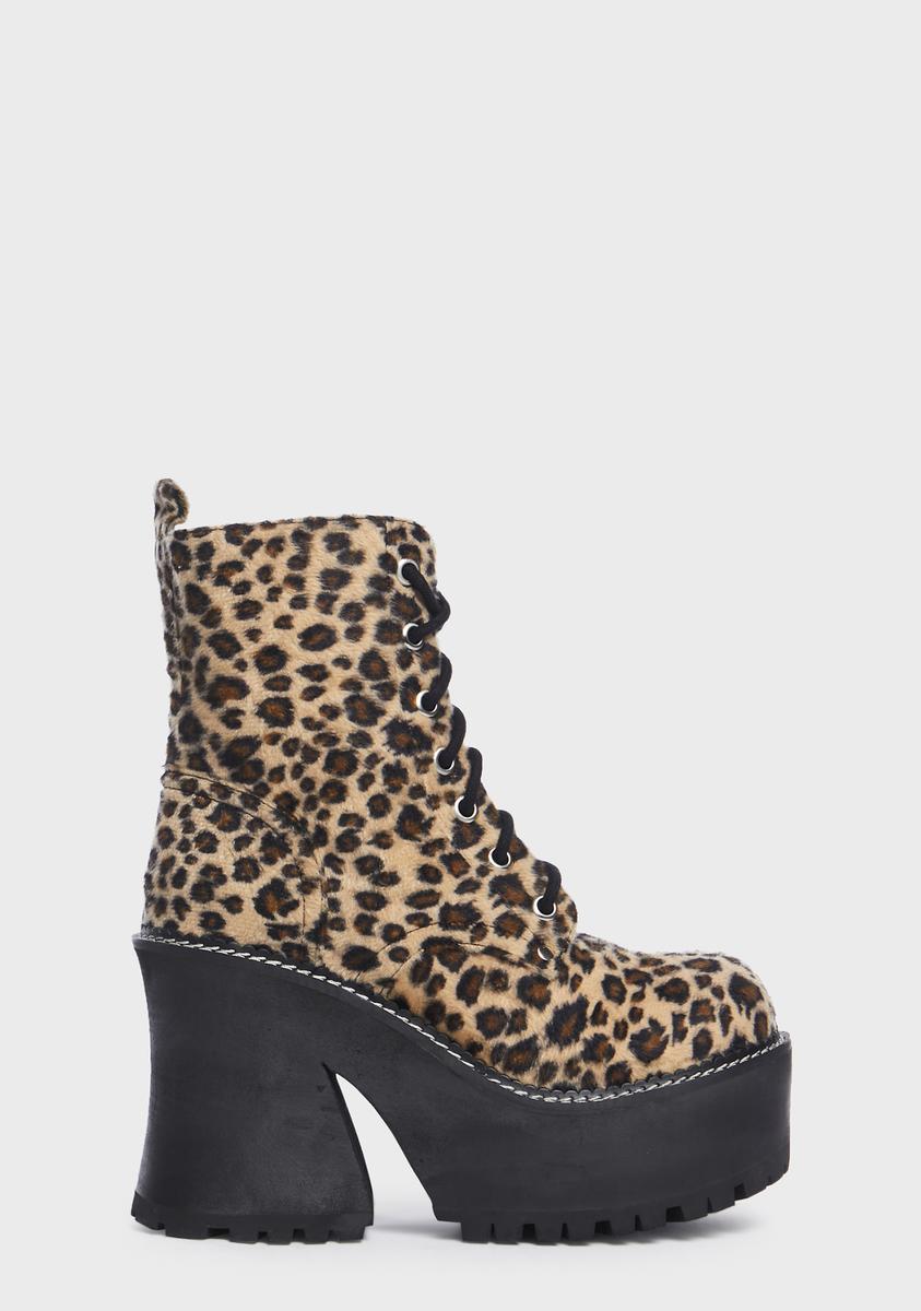Wide Fit Catty Animal Behavior Platform Boots dELiA*s by Dolls Kill,Specials : American Fashion Style Bags On Sale