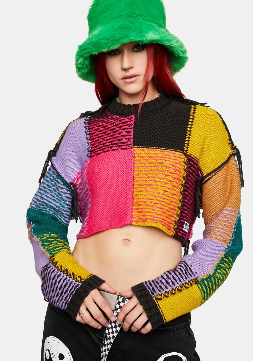Mirage Knit Cropped Sweater The Ragged Priest,Specials : American Fashion Style Bags On Sale Mirage Knit Cropped Sweater The Ragged Priest,Specials : American Fashion Style Bags On Sale