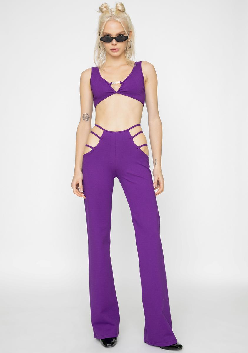 I AM GIA Purple Lucid Top Dolls Kill