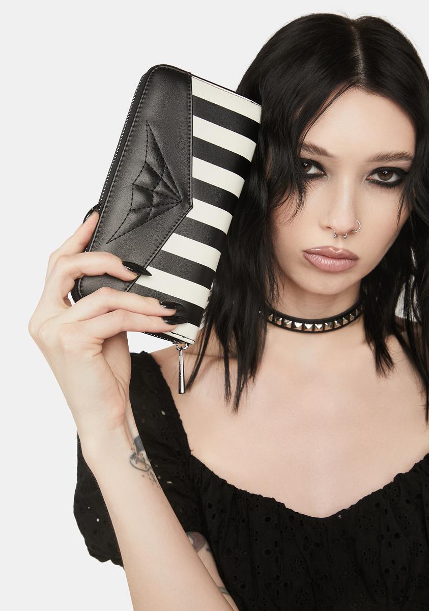 Another Lost Soul Striped Wallet Lost Queen,All Products : American Fashion Style Bags On Sale