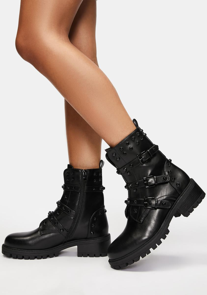 AZALEA WANG Lockhart Combat Boots – Dolls Kill