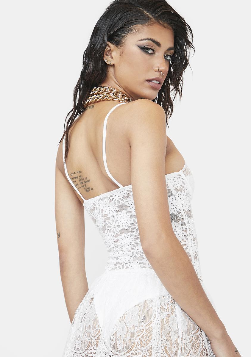 dolls kill white lace dress Widow Gothic Lace Bustier Sleeveless Maxi Dress