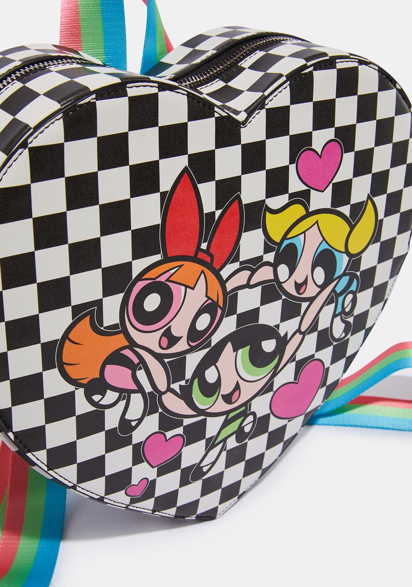 ⭐︎The PowerPuff Girls dollskill Heart Bag Dolls Kill x Powerpuff Girls Graphic Oversized Heart Tote