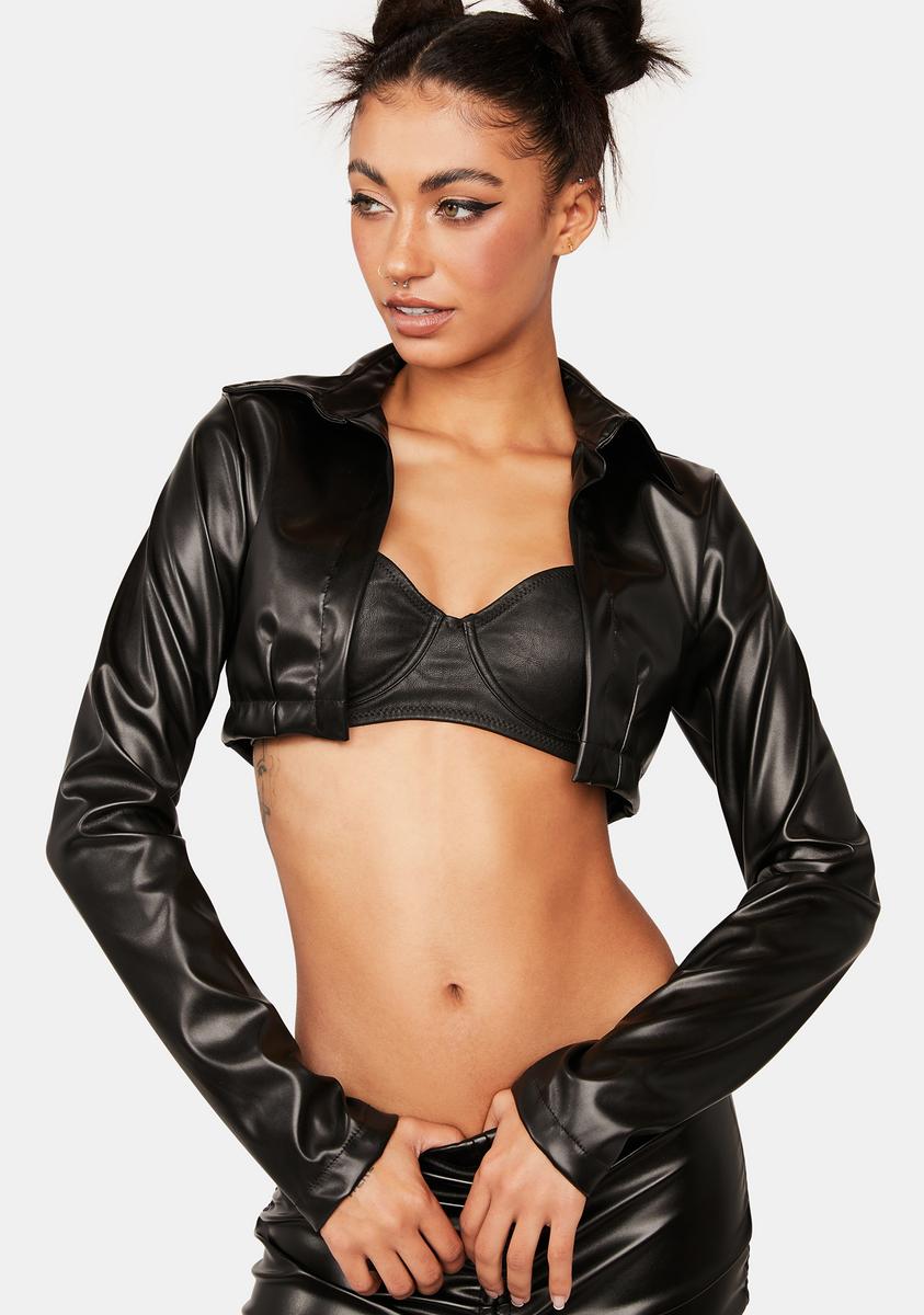 Yem Cropped Coat Plugged NYC,Specials : American Fashion Style Bags On Sale