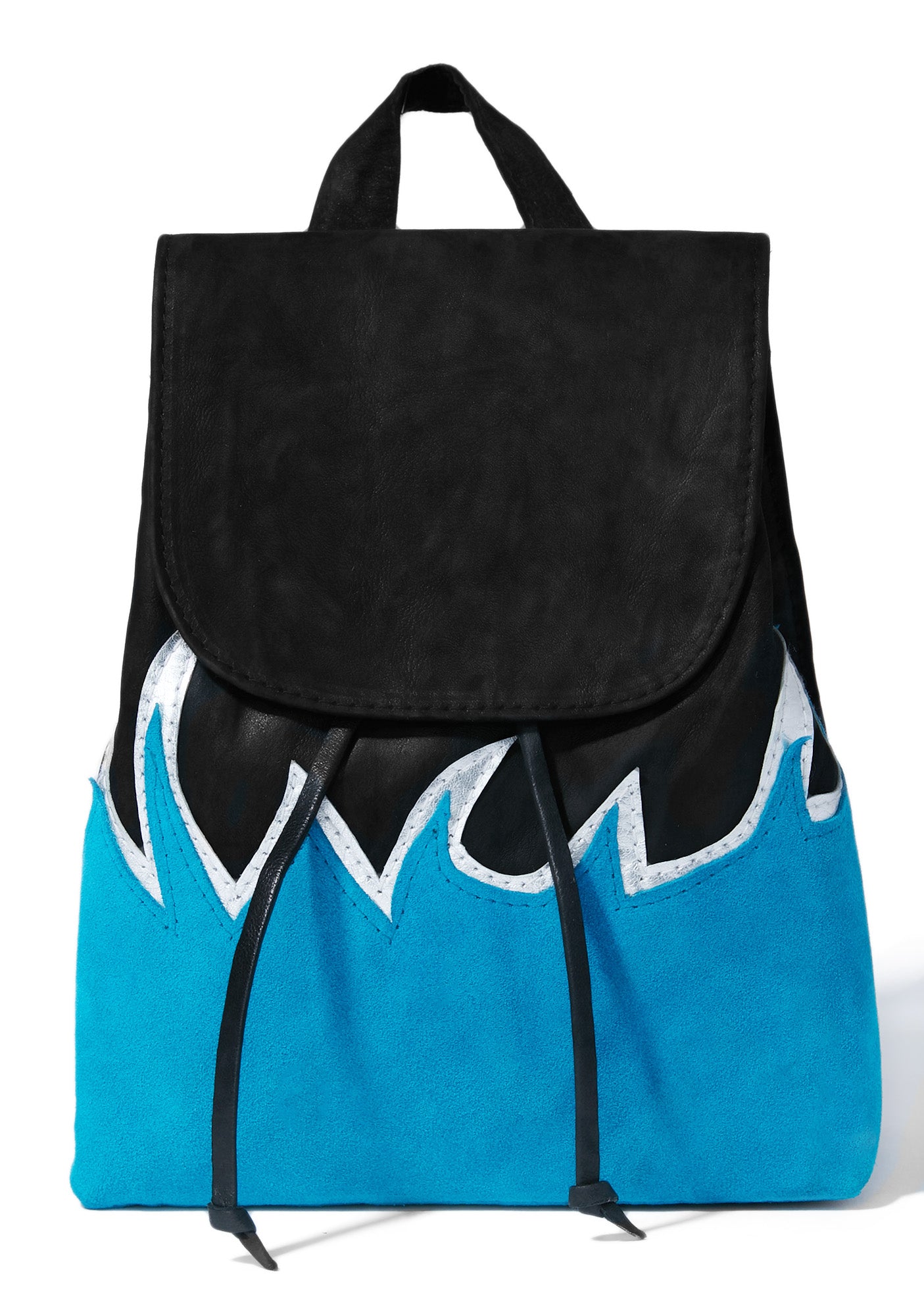 flame mini backpack Blue Flame Mini Backpack – Dolls Kill