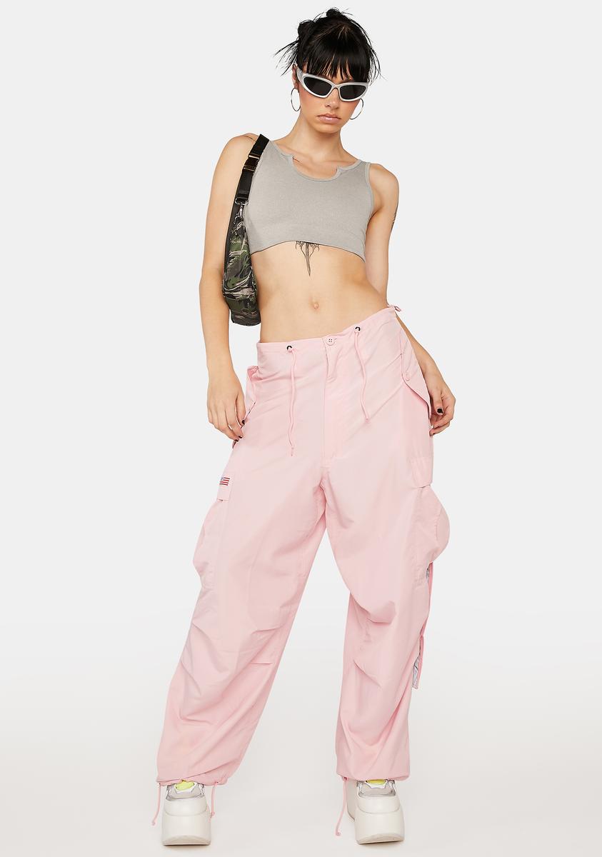 Twill cargo trousers - Dusty pink - Ladies | H&M