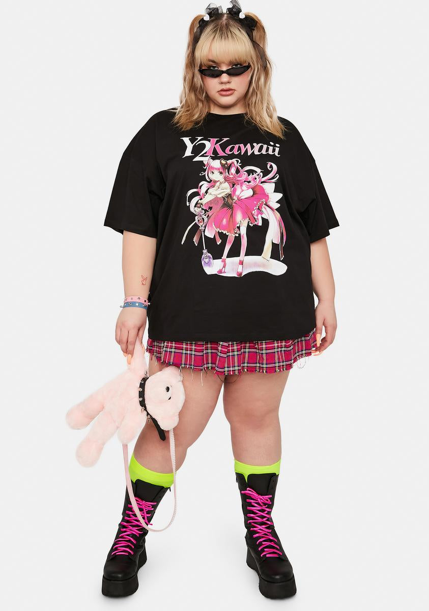 kawaii t shirt dress Pastel Memphis T-shirt Dress: Yami Kawaii Geometric Clothing