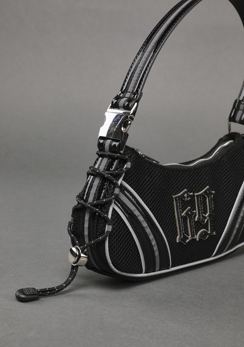 Poster Grl 69 Mesh Mini Shoulder Bag - Black/White – Dolls Kill