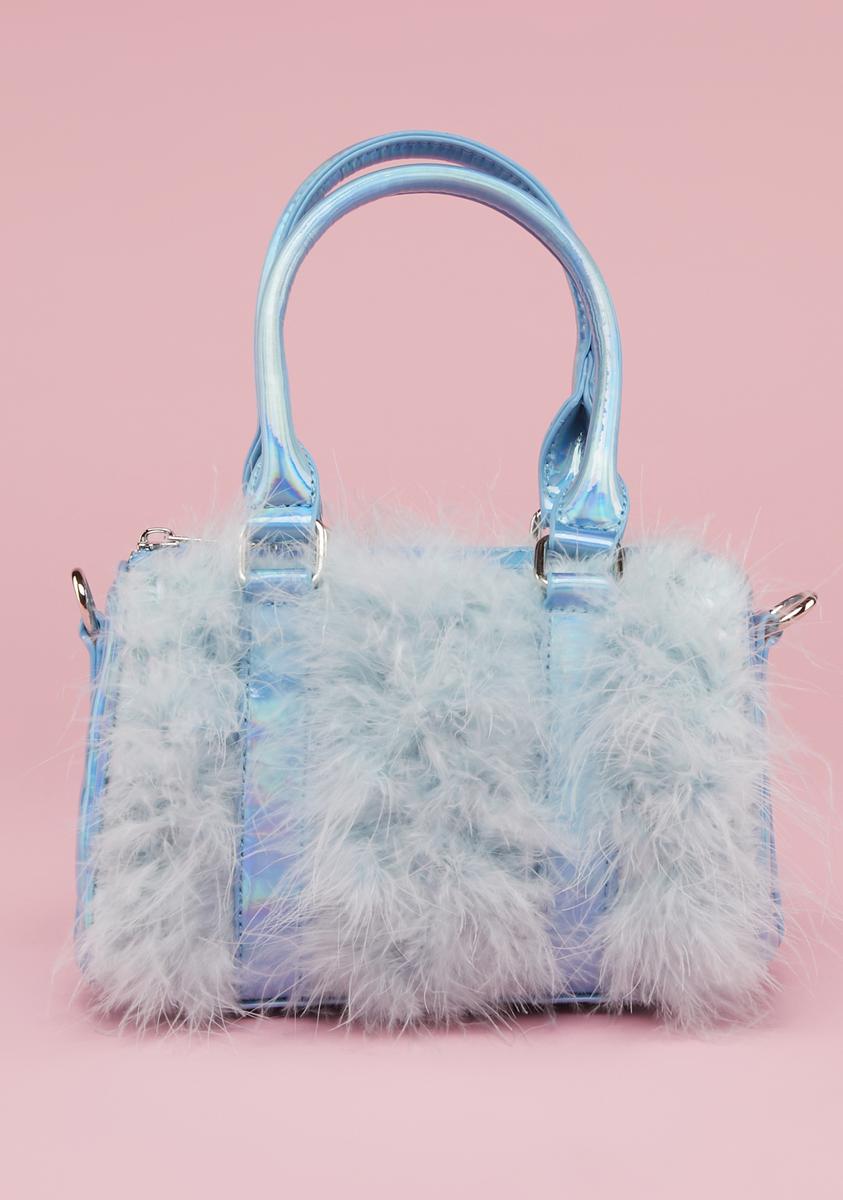 【DOLLS KILL】Falling Like Stars Faux Fur Crossbody Bag Fuzzy Faux Fur Star Crossbody Bag - Purple – Dolls Kill