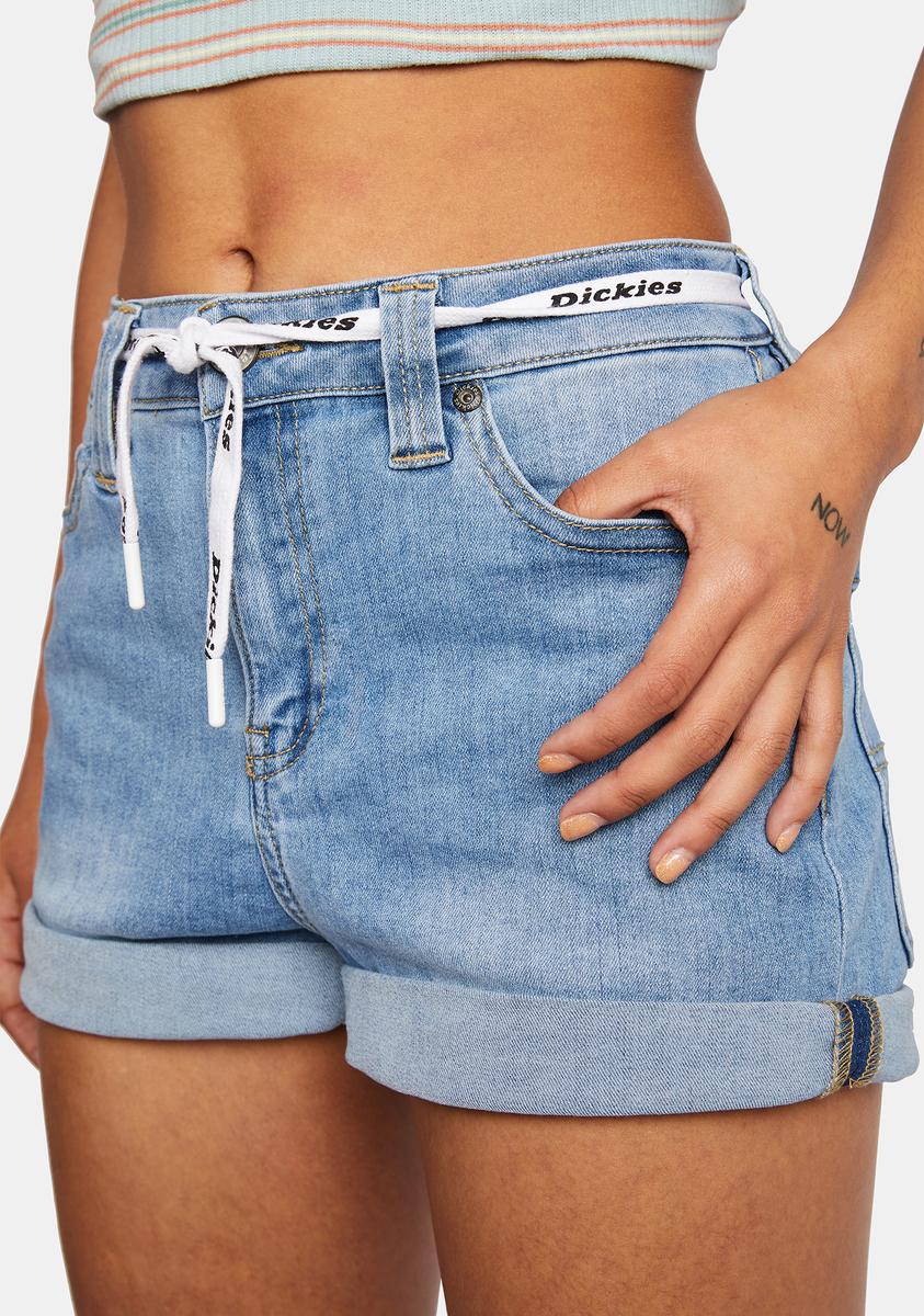 Dickies Super Light Stone Cuffed Denim Shorts – Dolls Kill