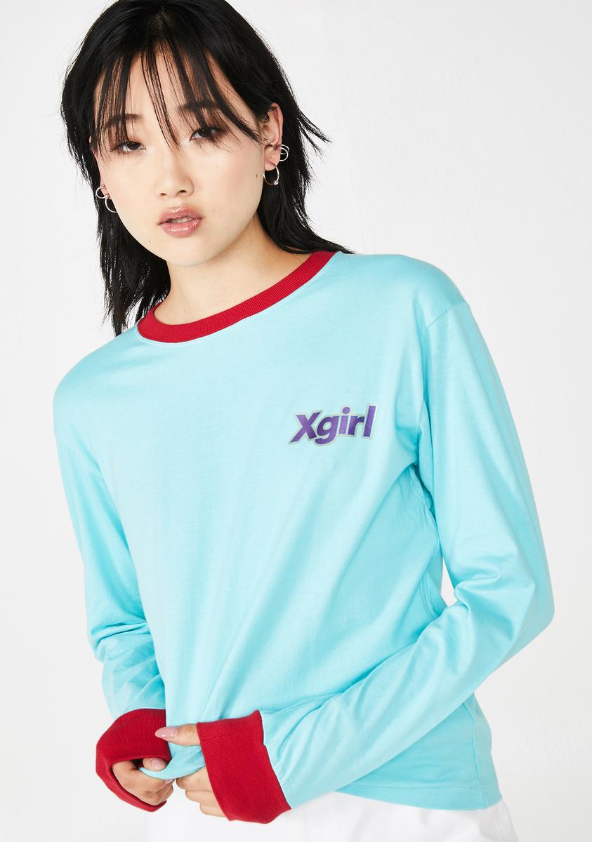 Sticker Logo Long Sleeve Tee x-Girl,New Products : American Fashion Style Bags On Sale Sticker Logo Long Sleeve Tee x-Girl,New Products : American Fashion Style Bags On Sale
