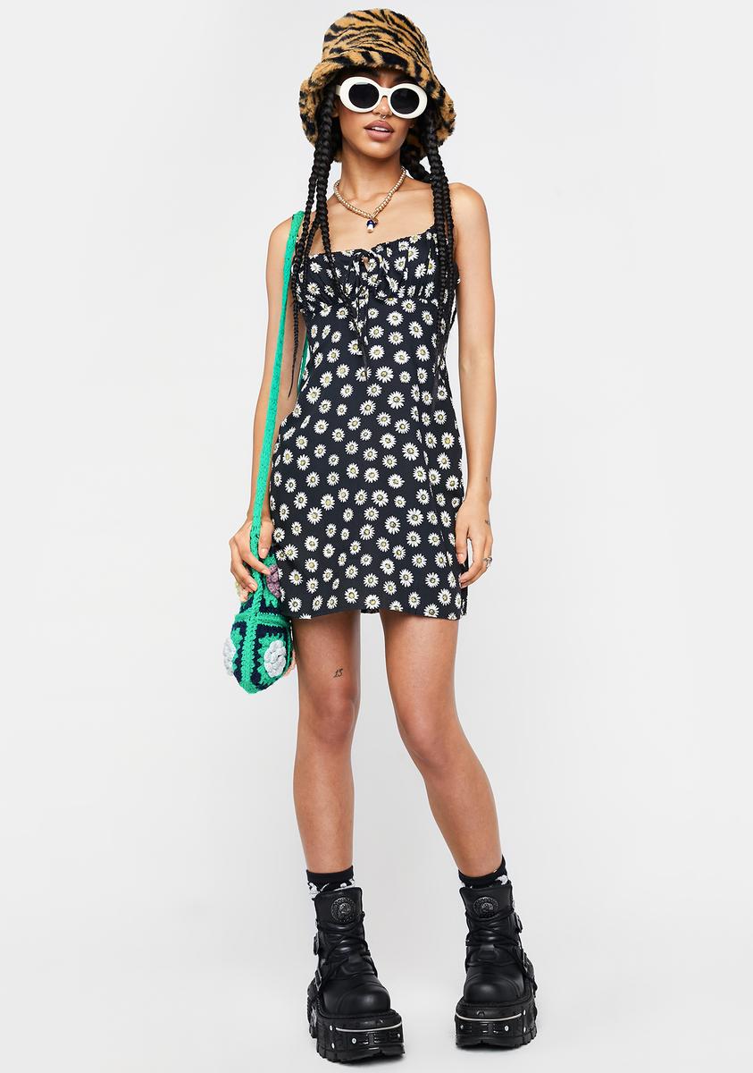 mala mini dress Grunge Daisy Black Mala Mini Dress