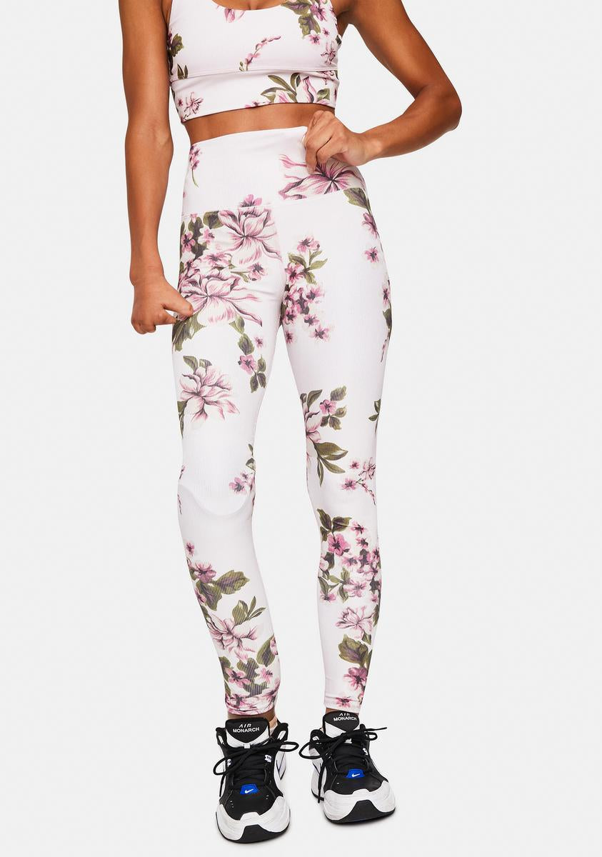 Pink Floral Piper Leggings Beach Riot,Specials : American Fashion Style Bags On Sale