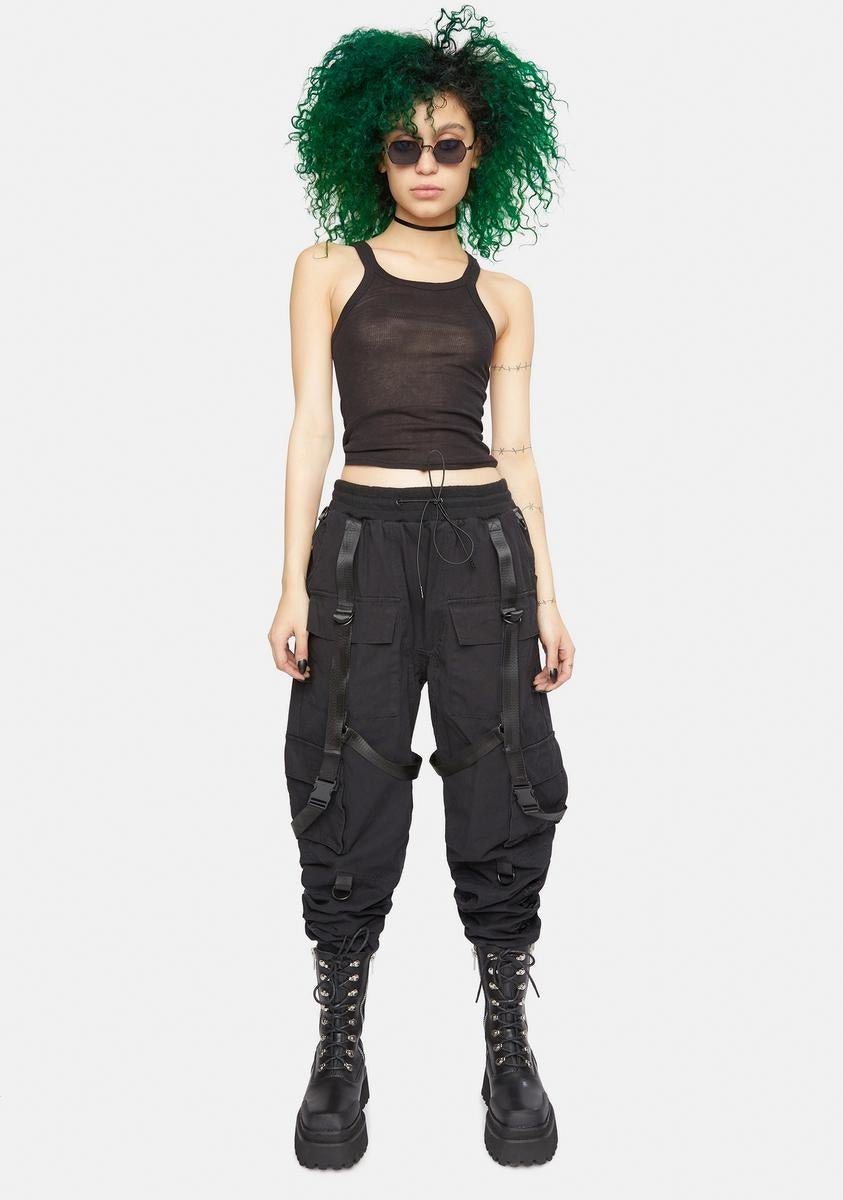 dependoll dd patchwork cargo pants 黒 dd patchwork cargo pants black