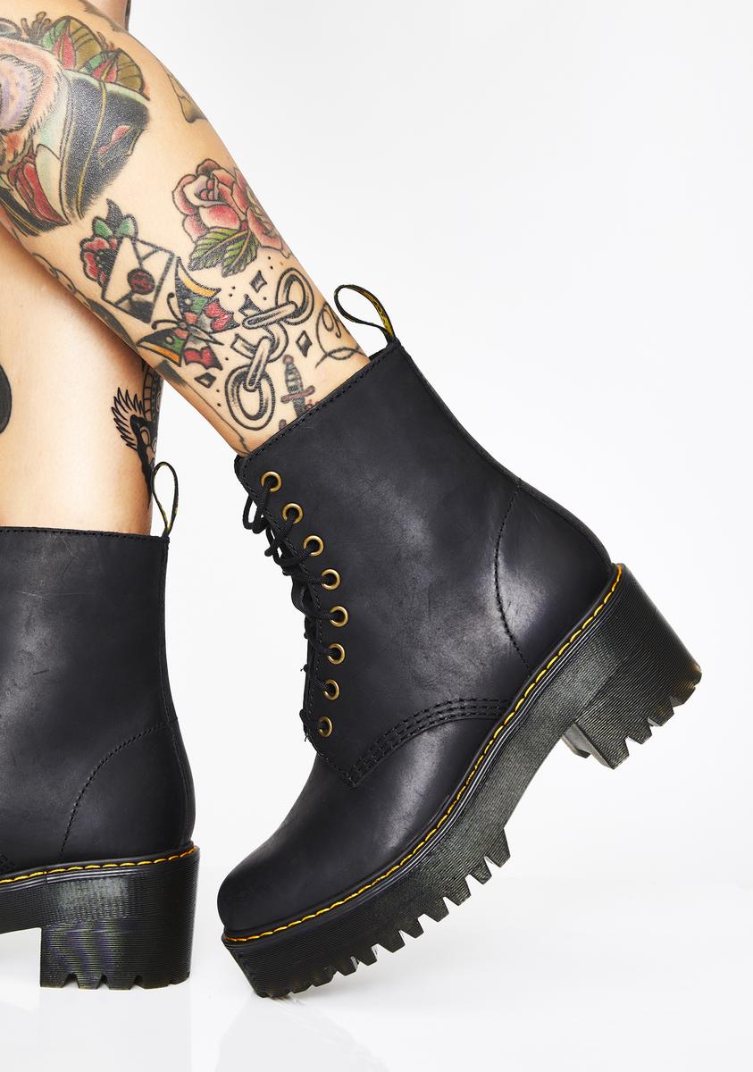 Dr. Martens Leren Enkellaarzen Street Style Rubberen Zool Vetersluiting Dr. Martens Leren Enkellaarzen Street Style Rubberen Zool Vetersluiting