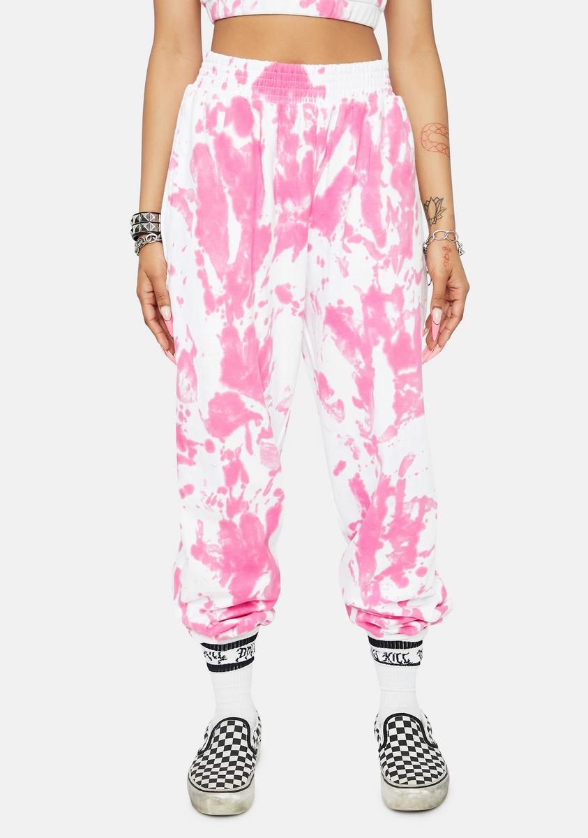 Baby Gotta Get My Way Tie Dye Joggers,All Products : American Fashion Style Bags On Sale