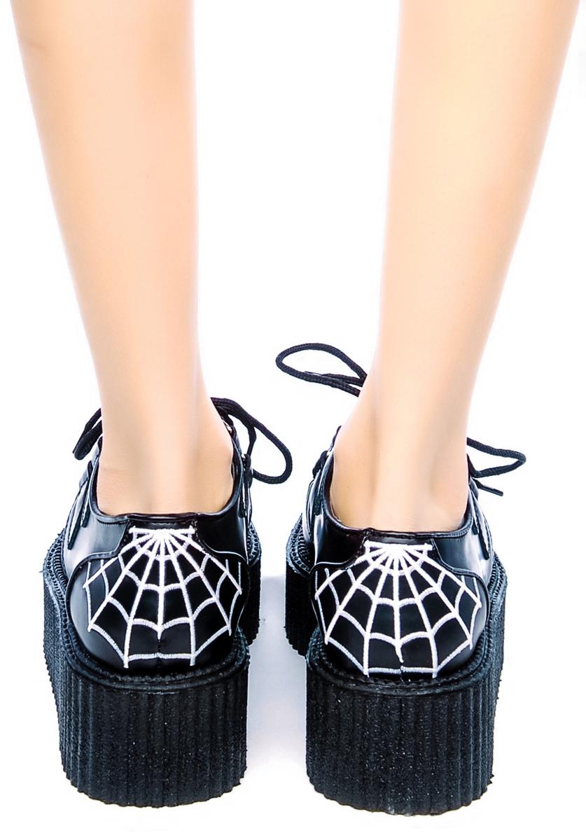 国内で当店のみ DND4DES - Distressed Spider Web Embroidered DND4DES Distressed Spider Web Embroidered Jeans