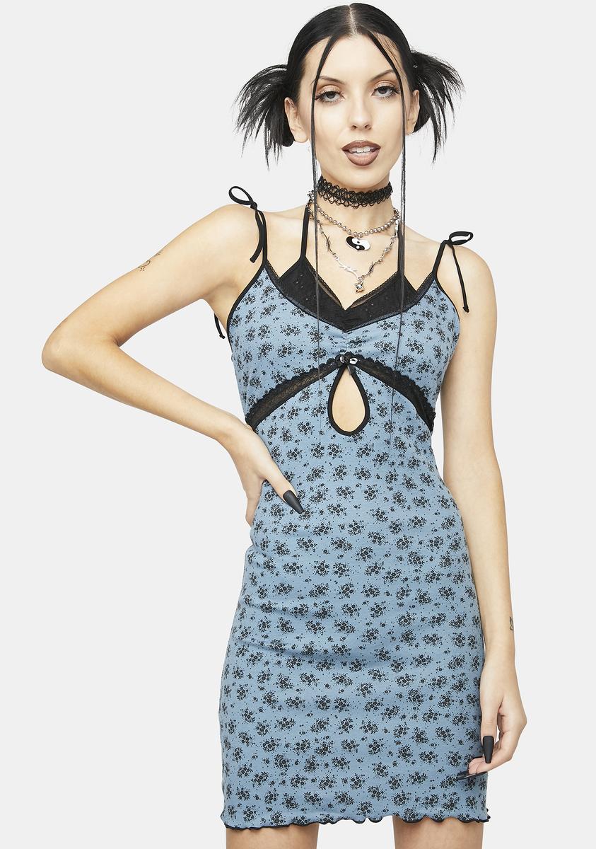 Gangyoung Water Mini Dress - Blue – Dolls Kill